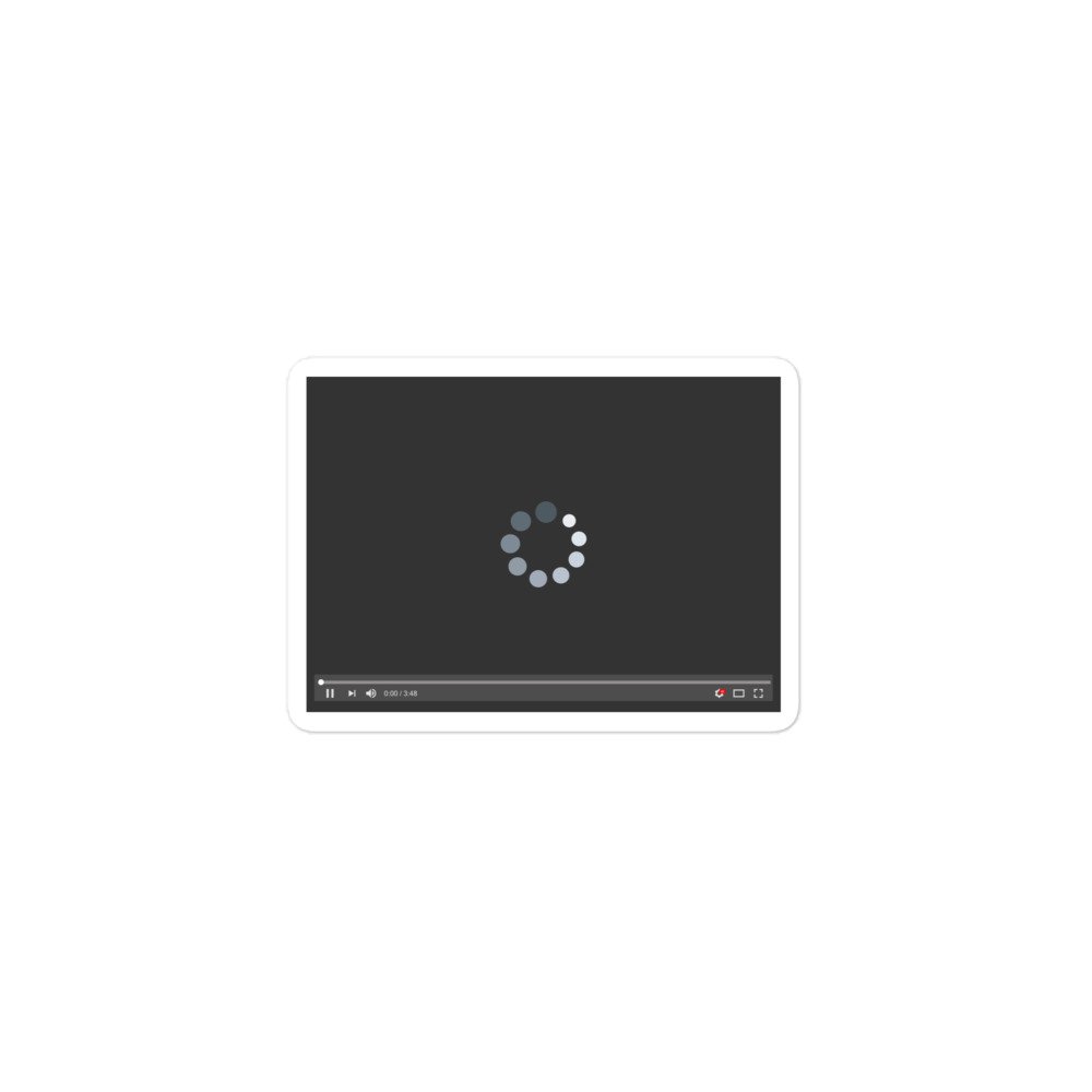 Video Loading – Bubble-free stickers
